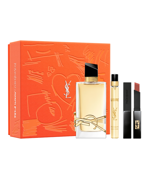 Libre Eau De Parfum 90ml & 10ml & Rouge Pur Couture The Slim (302) Bundle